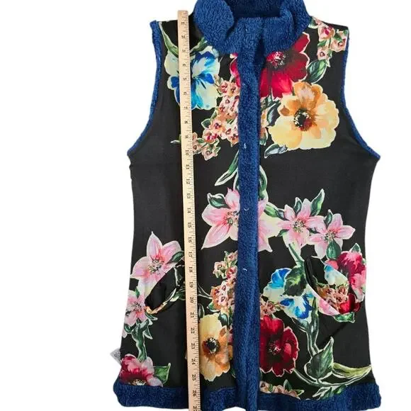 Johnny Was Vicney Lagoon Reversible Vest XS - Picture 8 of 11